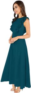 Ladies Morpich Ruffle Sleeve Maxi Dress
