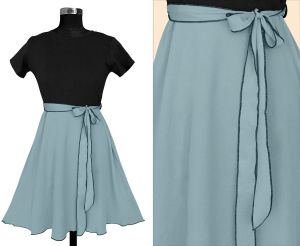 Ladies Pista Green Casual Fit And Flare Dress