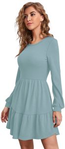Ladies Pista Tiered Casual Mini Dress