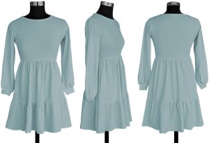 Ladies Pista Tiered Casual Mini Dress