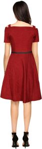 Ladies Premium Maroon Party Wear Dress