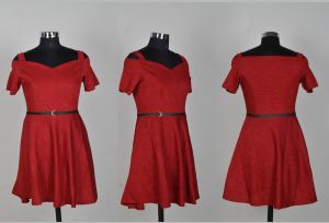 Ladies Premium Maroon Party Wear Dress
