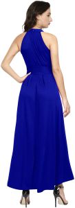 Ladies Royal Blue Evening High Low Dress