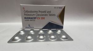 Cefpodoxime 200mg and Clavulanate 125mg Tablets