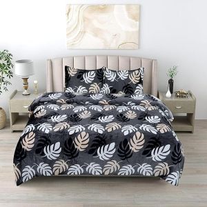 Amor Flannel Blanket Cum Warm Bedsheet Set With 2 Pillow Covers