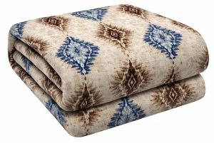 Davos Premium Flannel Printed Double Bed AC Blanket