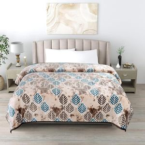 Davos Premium Flannel Printed Double Bed AC Blanket