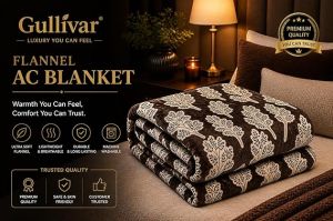 Gulliver Double Bed Printed Flannel AC Blanket