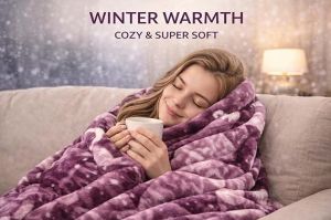 Milan Cozy Ultra Soft Double Bed Flannel Blanket