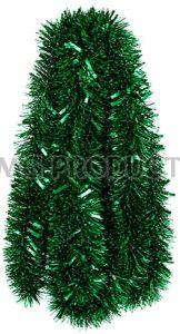 Green Metallic Christmas Tinsel Garland
