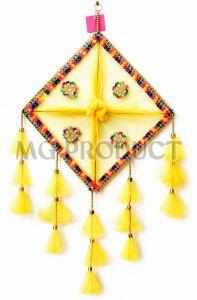 Handmade Multicolor Net Kite Wall Hanging
