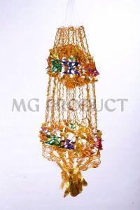 Metallic Tinsel Film Hanging Chandelier