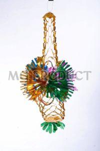 Metallic Tinsel Film Small Hanging Chandelier