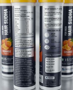 Hair Sudha Men Orange Effervescent Tablets