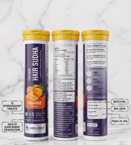Hair Sudha Men Orange Effervescent Tablets