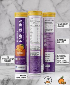 Hair Sudha Women Orange Effervescent Tablets