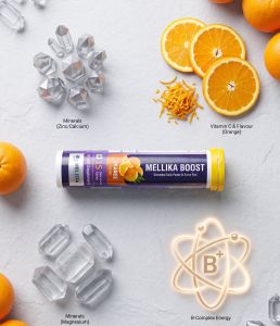 Mellika Boost Orange Effervescent Tablets