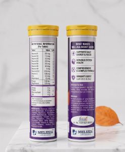 Mellika Boost Orange Effervescent Tablets