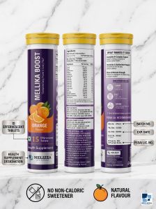 Mellika Boost Orange Effervescent Tablets