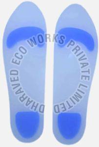 Blue Silicone Insole Plain
