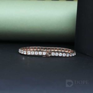 Classic Round Cut Diamond Bracelet For HER