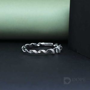 Modern Round Cut Diamond Stiff Bracelet