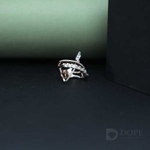 Designer Cross Baguette Hip Hop Diamond Ring