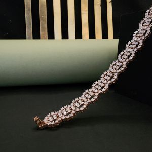 Elegant Silver Diamond Bracelet for Women