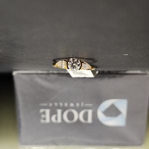 Three Stone Elegant Diamond Ring
