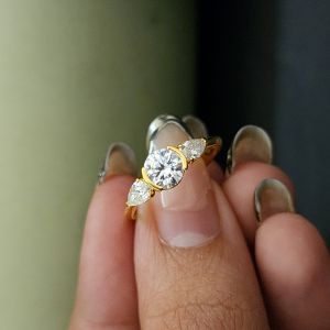 Three Stone Elegant Diamond Ring