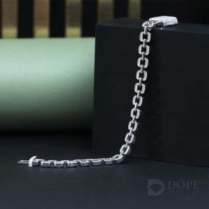 Stunning Round Cut Cuban Diamond Bracelet