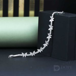 Butterfly Diamond Tennis Bracelet
