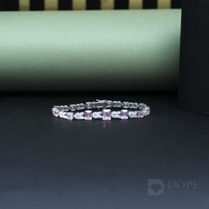 Marquise And Emerald Cut Diamond Bracelet