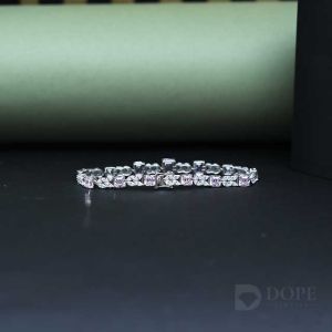 Marquise And Emerald Cut Diamond Bracelet