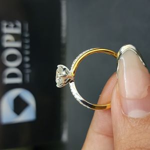 Trendy Cushion Cut Diamond Ring
