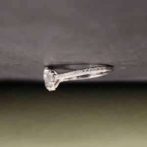 Luxury Oval Diamond Three Stone Engagement Ring