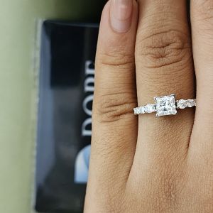 Princess Cut Engagement Diamond Ring