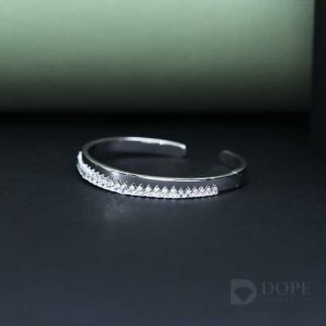 Designer Pear Cut Stiff Diamond Bracelet