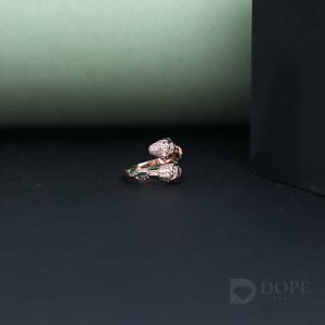 Unisex Snack Shape Hip Hop Lab Grown Diamond Ring