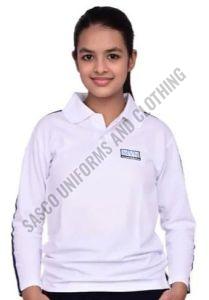 Girls Full Sleeve School T-Shirts