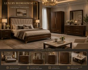 Luxury Solid Wood Bedroom Furniture Set