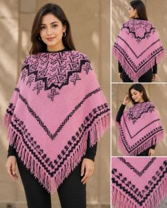 Printed Acrylic Poncho