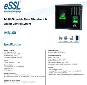 MB160 Wifi Attendance Device