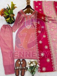 Baby Pink Fendy Silk Set
