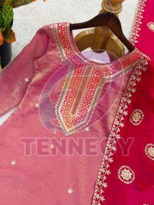 Baby Pink Fendy Silk Set