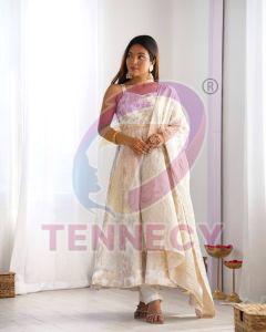 Banarasi Jacquard Anarkali Set