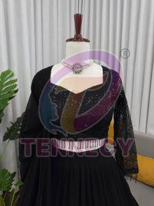 Black Georgette Lehenga Choli Set