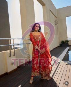 Bollywood Style Georgette Gown Set