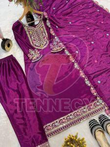 Chinon Silk Pakistani Suit Set