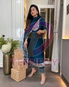 Chinon Silk Pakistani Suit Set